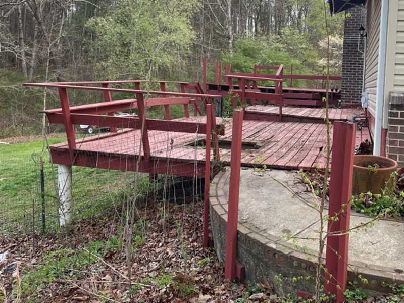 Before deck replacement