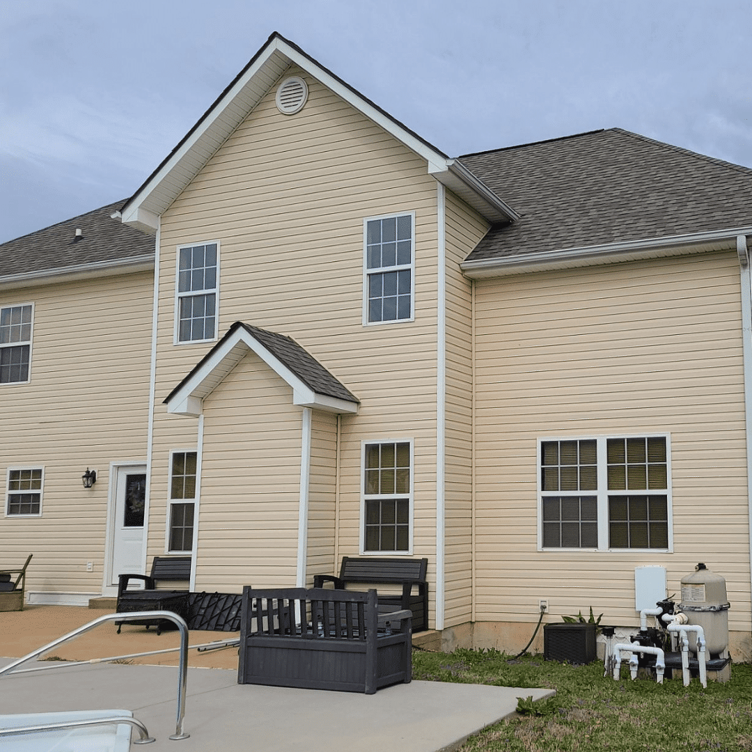 Before Vinyl Siding Replacement