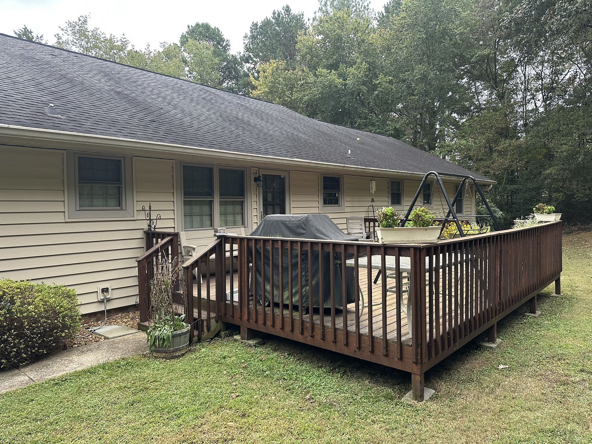 Before a deck replacement