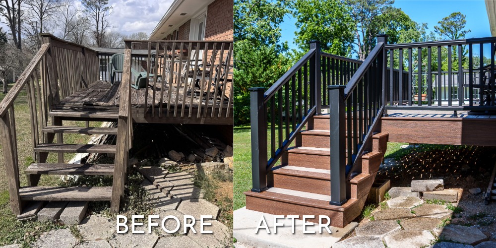 before after chattanooga deck